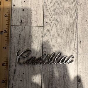 Cadillac Silver Script Car Decal